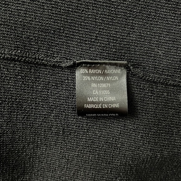 360 SWEATER brand Black Bodycon Dress Made of Italian Yarn NWT - Picture 12 of 14